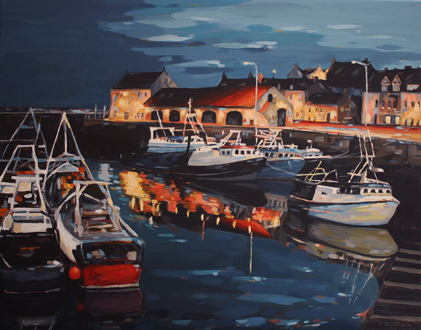 'At The End Of The Day, Pittenweem ' by artist Louise Dorian